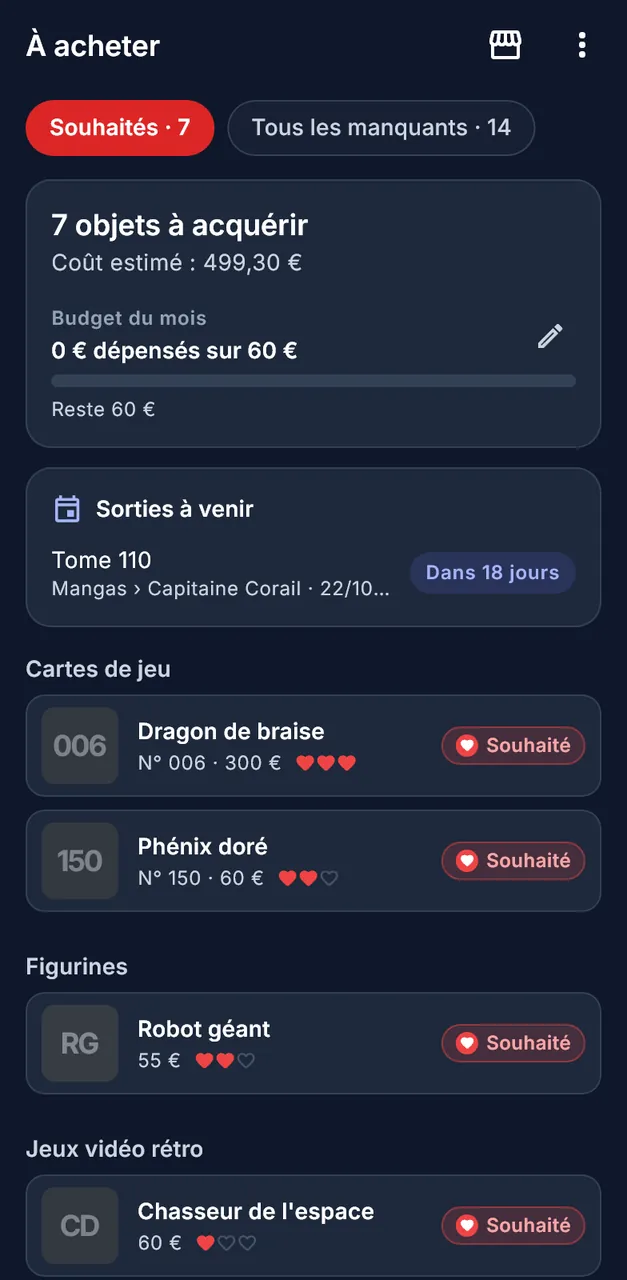 Capture d'écran de Collectionception, 4