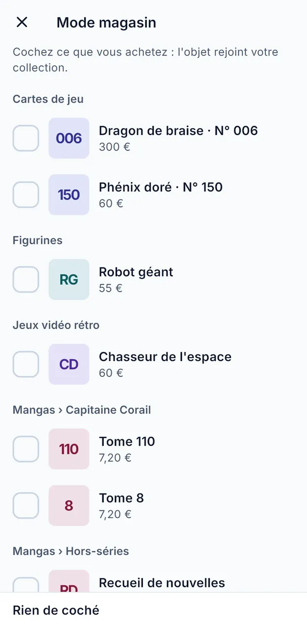 Capture d'écran de Collectionception, 6