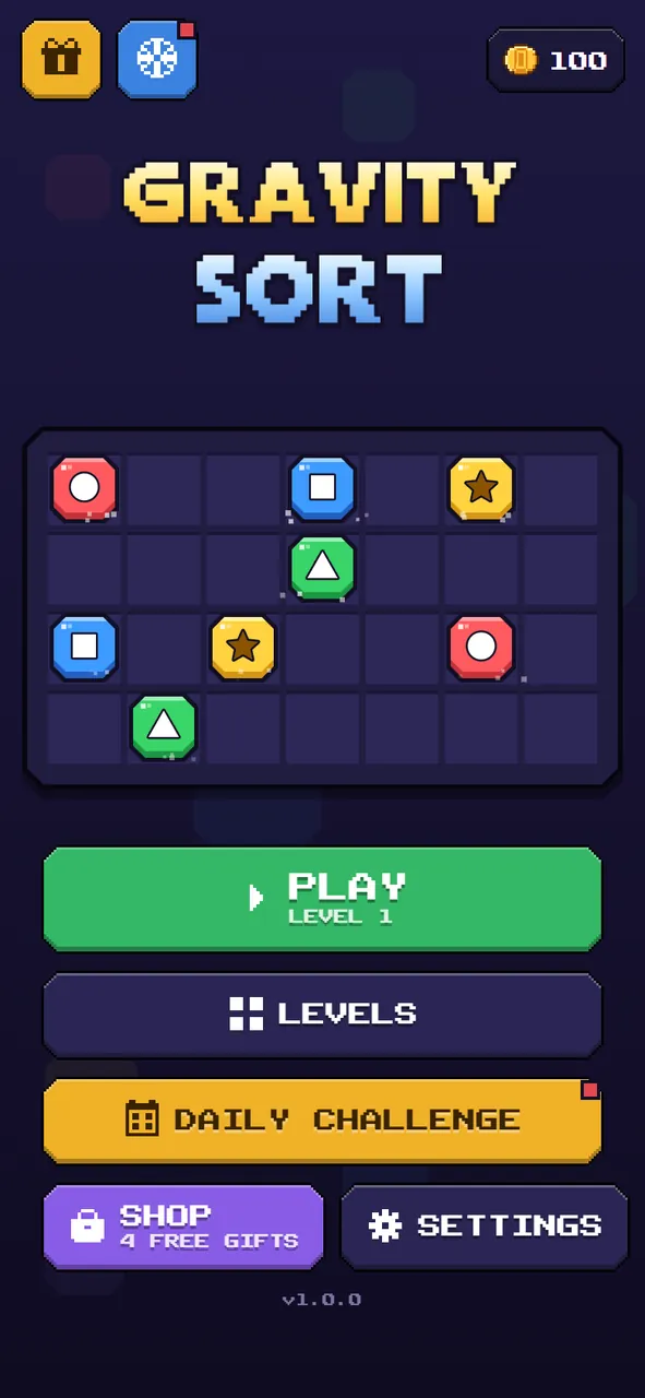 Capture d'écran de Gravity Sort, 1